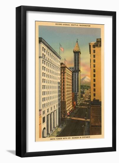 Second Avenue, Seattle, Washington-null-Framed Art Print