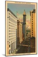 Second Avenue, Seattle, Washington-null-Mounted Art Print