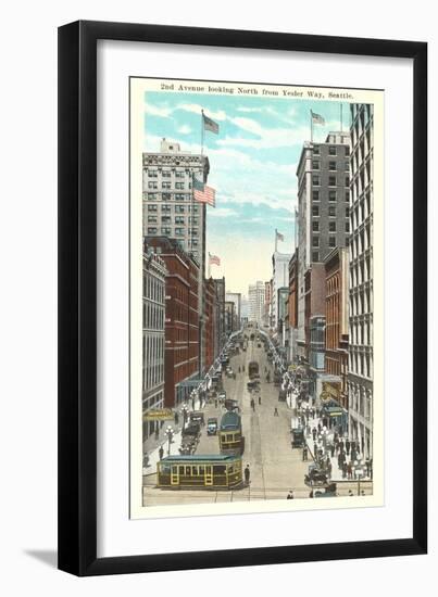 Second Avenue, Seattle-null-Framed Art Print