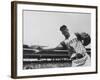 Second Baseman for the Pirates, Bill Mazeroski Throwing a Ball-null-Framed Premium Photographic Print