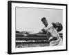 Second Baseman for the Pirates, Bill Mazeroski Throwing a Ball-null-Framed Premium Photographic Print