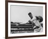 Second Baseman for the Pirates, Bill Mazeroski Throwing a Ball-null-Framed Premium Photographic Print