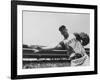 Second Baseman for the Pirates, Bill Mazeroski Throwing a Ball-null-Framed Premium Photographic Print