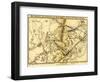 Second Battle of Bull Run - Civil War Panoramic Map-Lantern Press-Framed Art Print