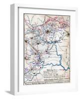 Second Battle of Bull Run - Civil War Panoramic Map-Lantern Press-Framed Art Print