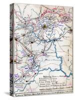 Second Battle of Bull Run - Civil War Panoramic Map-Lantern Press-Stretched Canvas