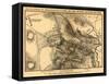 Second Battle of Bull Run - Civil War Panoramic Map-Lantern Press-Framed Stretched Canvas