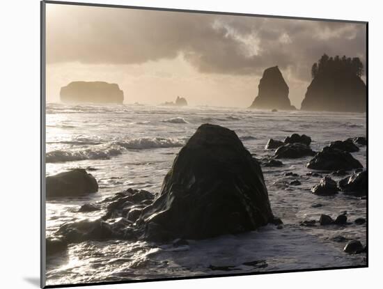 Second Beach and Sea Stacks, Washington-Ethan Welty-Mounted Photographic Print