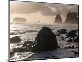 Second Beach and Sea Stacks, Washington-Ethan Welty-Mounted Photographic Print