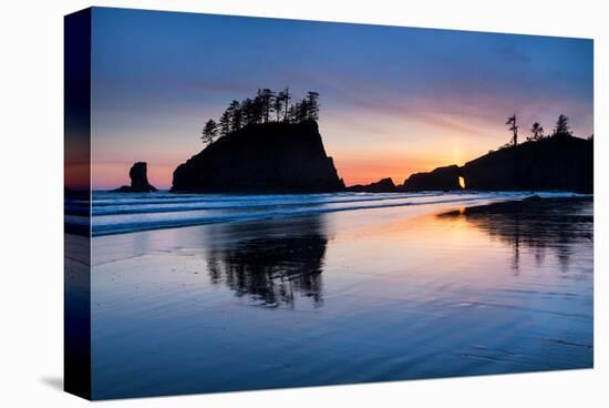 Second Beach at Olympic National Park, Washington, USA-null-Stretched Canvas