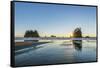 Second Beach Sunset-Rob Tilley-Framed Stretched Canvas