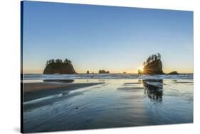 Second Beach Sunset-Rob Tilley-Stretched Canvas