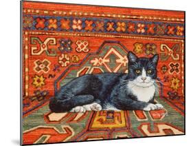 Second Carpet-Cat-Patch, 1992-Ditz-Mounted Giclee Print