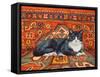 Second Carpet-Cat-Patch, 1992-Ditz-Framed Stretched Canvas