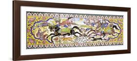 Second Cartouche from a Long Panel of Cuerda Seca Tiles-null-Framed Giclee Print