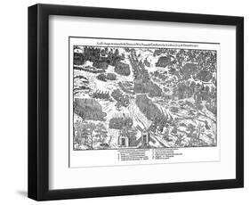 Second Charge at the Battle of Dreux, French Religious Wars, 19 December 1562-Jacques Tortorel-Framed Giclee Print