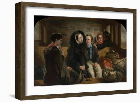 Second Class. the Parting, 1854-Abraham Solomon-Framed Giclee Print