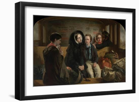 Second Class. the Parting, 1854-Abraham Solomon-Framed Giclee Print