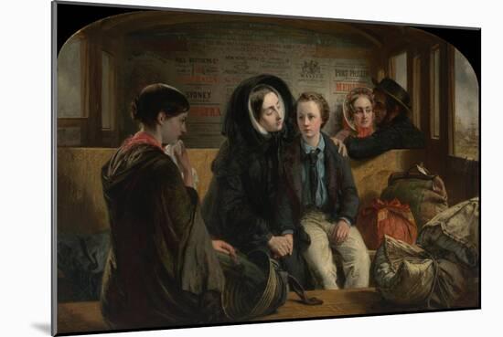 Second Class. the Parting, 1854-Abraham Solomon-Mounted Giclee Print