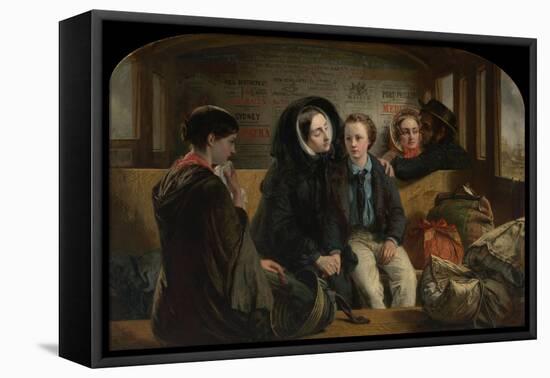 Second Class. the Parting, 1854-Abraham Solomon-Framed Stretched Canvas