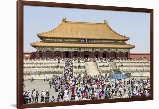 Second Courtyard and Hall of Supreme Harmony Forbidden City, Beijing China-Michael DeFreitas-Framed Photographic Print