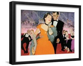 Second Elopement  - Saturday Evening Post "Leading Ladies", August 8, 1953 pg.24-Robert Meyers-Framed Premium Giclee Print