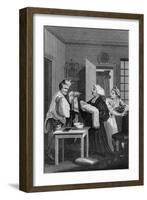 Second frontispiece to Tristram Shandy by William Hogarth-William Hogarth-Framed Giclee Print