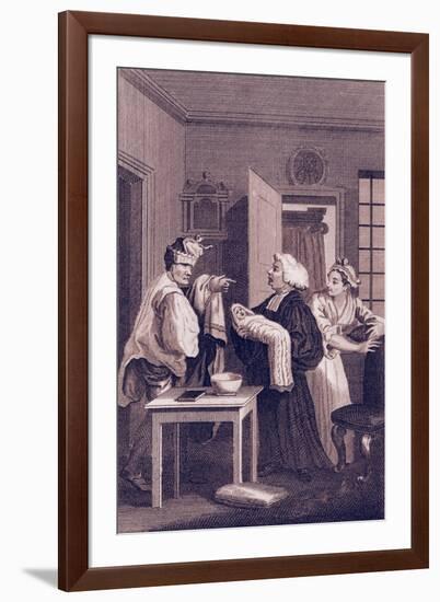 Second frontispiece to Tristram Shandy by William Hogarth-William Hogarth-Framed Giclee Print