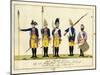 Second Guard Regiment, C.1784-J. H. Carl-Mounted Giclee Print