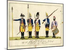 Second Guard Regiment, C.1784-J. H. Carl-Mounted Giclee Print