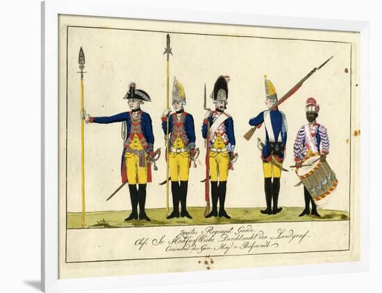 Second Guard Regiment, C.1784-J. H. Carl-Framed Giclee Print