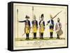 Second Guard Regiment, C.1784-J. H. Carl-Framed Stretched Canvas