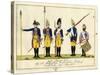 Second Guard Regiment, C.1784-J. H. Carl-Stretched Canvas