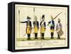 Second Guard Regiment, C.1784-J. H. Carl-Framed Stretched Canvas