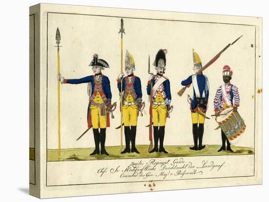 Second Guard Regiment, C.1784-J. H. Carl-Stretched Canvas