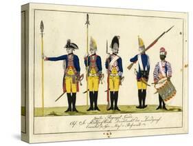 Second Guard Regiment, C.1784-J. H. Carl-Stretched Canvas