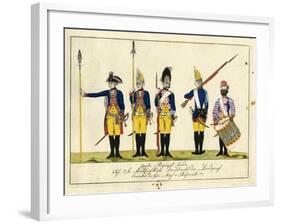 Second Guard Regiment, C.1784-J. H. Carl-Framed Giclee Print