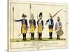 Second Guard Regiment, C.1784-J. H. Carl-Stretched Canvas