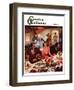 "Second Helping," Country Gentleman Cover, September 1, 1947-Lealand Gustavson-Framed Giclee Print