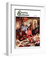 "Second Helping," Country Gentleman Cover, September 1, 1947-Lealand Gustavson-Framed Giclee Print