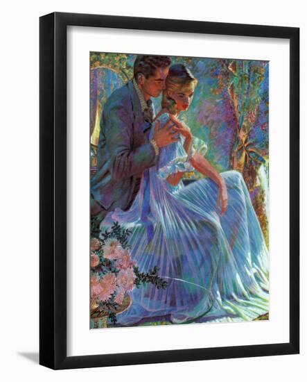 Second Husband - Saturday Evening Post "Leading Ladies", September 15, 1956 pg.26-Edwin Georgi-Framed Giclee Print