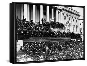 Second Inauguration of President Abraham Lincoln-null-Framed Stretched Canvas