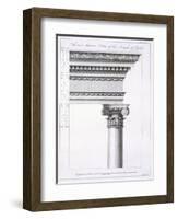 Second Interior Order of the Temple of Jupiter-Robert Adam-Framed Premium Giclee Print