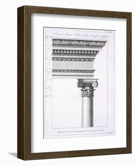 Second Interior Order of the Temple of Jupiter-Robert Adam-Framed Premium Giclee Print