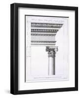 Second Interior Order of the Temple of Jupiter-Robert Adam-Framed Premium Giclee Print