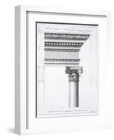 Second Interior Order of the Temple of Jupiter-Robert Adam-Framed Premium Giclee Print