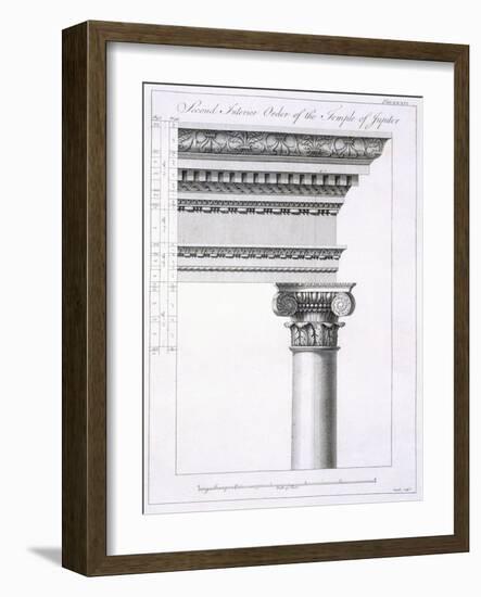 Second Interior Order of the Temple of Jupiter-Robert Adam-Framed Giclee Print