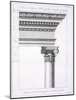 Second Interior Order of the Temple of Jupiter-Robert Adam-Mounted Giclee Print