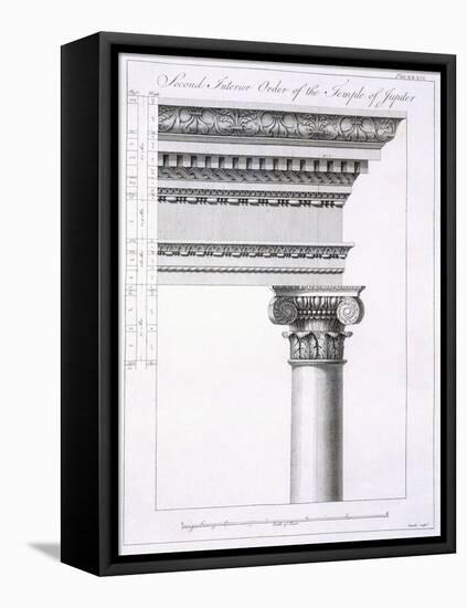 Second Interior Order of the Temple of Jupiter-Robert Adam-Framed Stretched Canvas