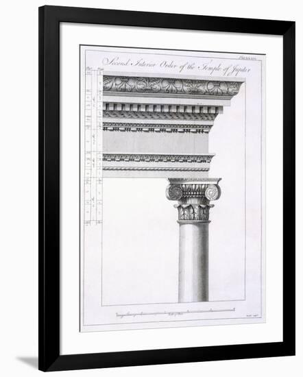 Second Interior Order of the Temple of Jupiter-Robert Adam-Framed Giclee Print